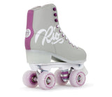 Rio roller script roller skates grey and purple