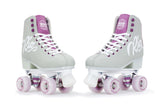 Rio roller script roller skates grey and purple